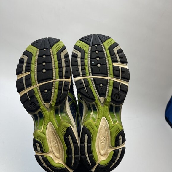 Y2K Asics Shoes Gel Equation 2 Running Sneakers TN871 Neon Green / Blue Wom 8 US - Picture 6 of 16